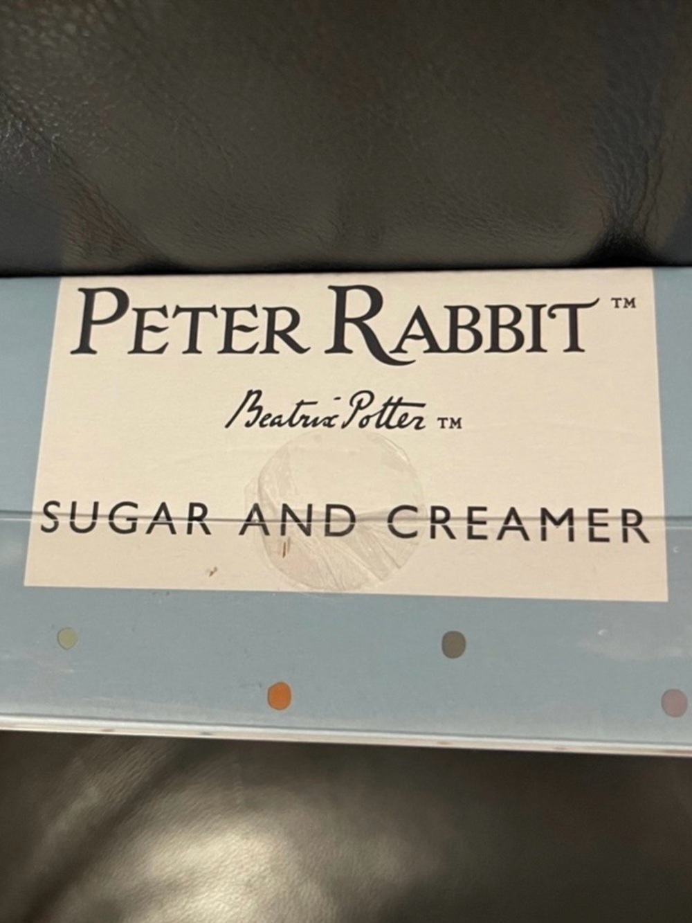 Easter Peter Rabbit Sugar and Creamer - Picture 7 of 7
